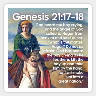 Genesis 21:17-18 Sticker